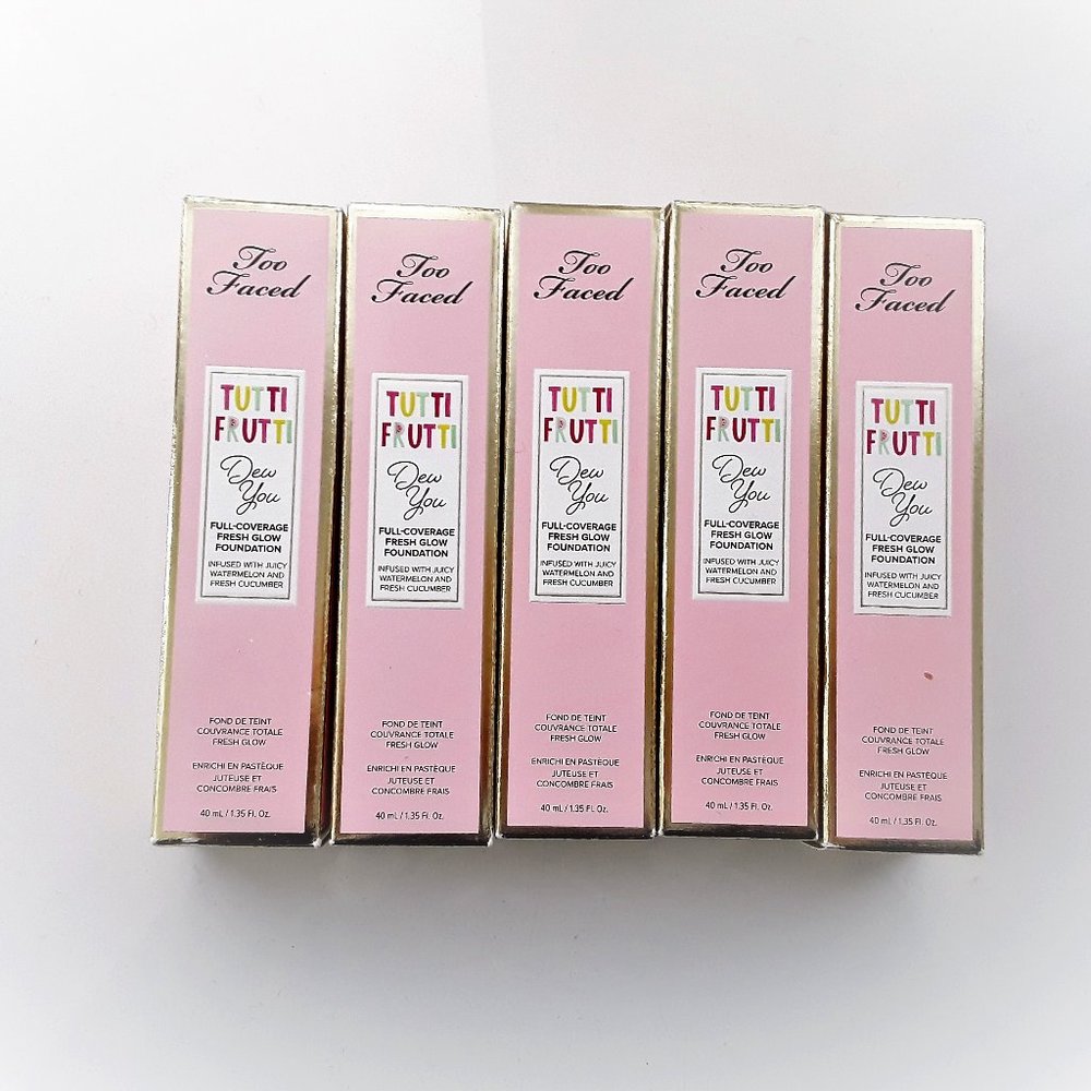 Too Faced Tutti Frutti Dew You Fresh Glow Foundation - Full size 1pc.
